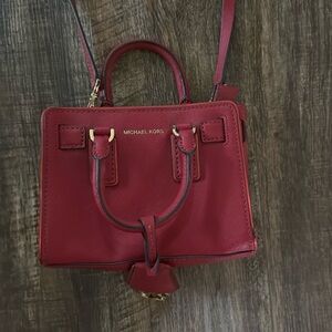 Michael Kors Small Red Crossbody Handbag - EUC